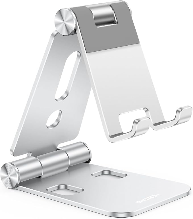 OMOTON Foldable Cell Phone Stand, C4 Portable Aluminum Phone Holder, Adjustable by OMOTON