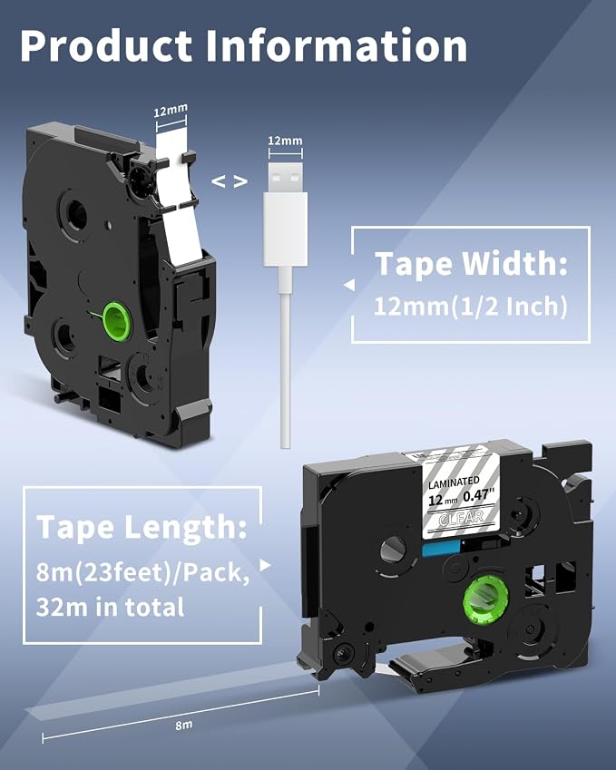 Oozmas Compatible Label Tape Replacement - Image 6