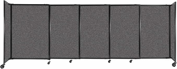 Versare Straightwall Sliding Portable Wall Partition | Freestanding Office by VERSARE