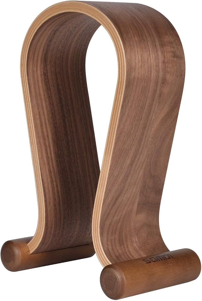 SAMDI Wood Headphone Stand, Headphone Holder Wood Headset Stand Compatible by SAMDI