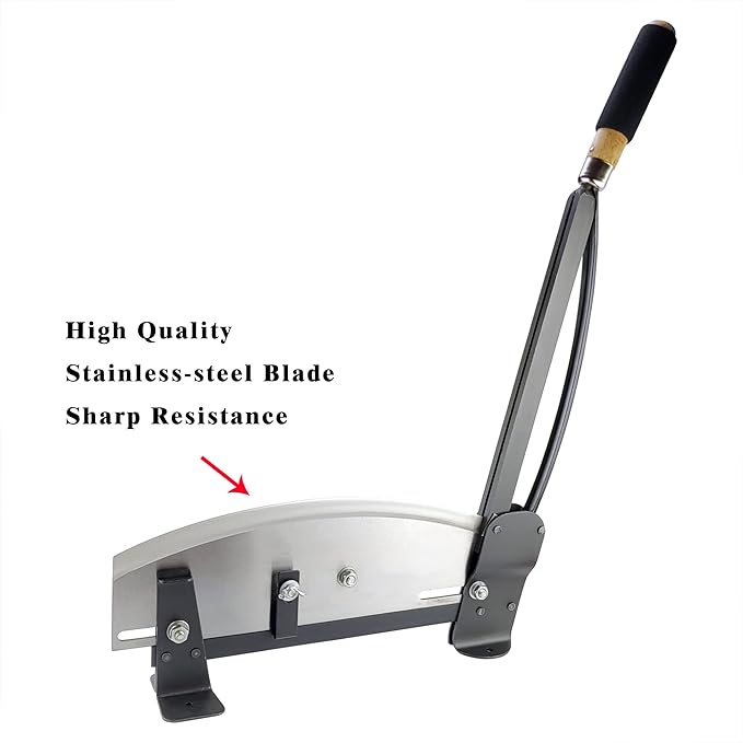Fresh Flower Stem Cutter, Stainless-Steel Flower Cutters for Stems, Heavy Duty 14 Inch Blade with Safety Latch, Commercial Grade Table Mountable Cutting Machine for Florists, Farmer, Floral Shop Use-DeskLoop Office