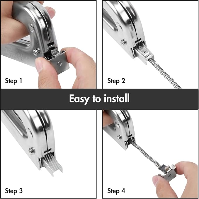 Arrow T50 Heavy Duty Staple Gun Kit, All Chrome Steel Stapler, - Image 6