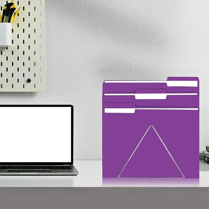 File Folder, RAZCC 150 Pack 1/3 Cut Tab File Folders Letter Size, Folders - Image 7