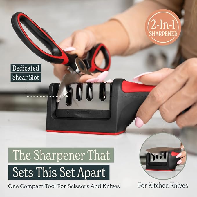 Heavy Duty Kitchen Shears With Sharpener - Image 5