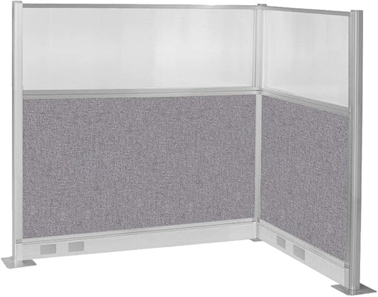 Versare Pre-Configured Hush Panel Electric Cubicle | Workstation Divider Walls | Cubicle Privacy Panels | Office Partition Walls-DeskLoop Office