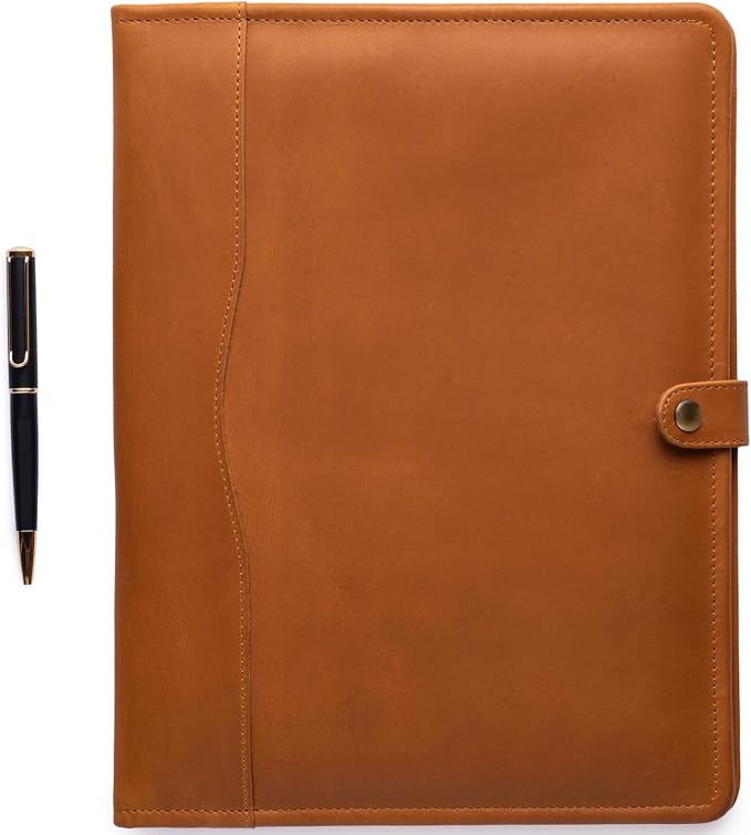 Leather Portfolio, Leather Binder by NomadCraftsCo