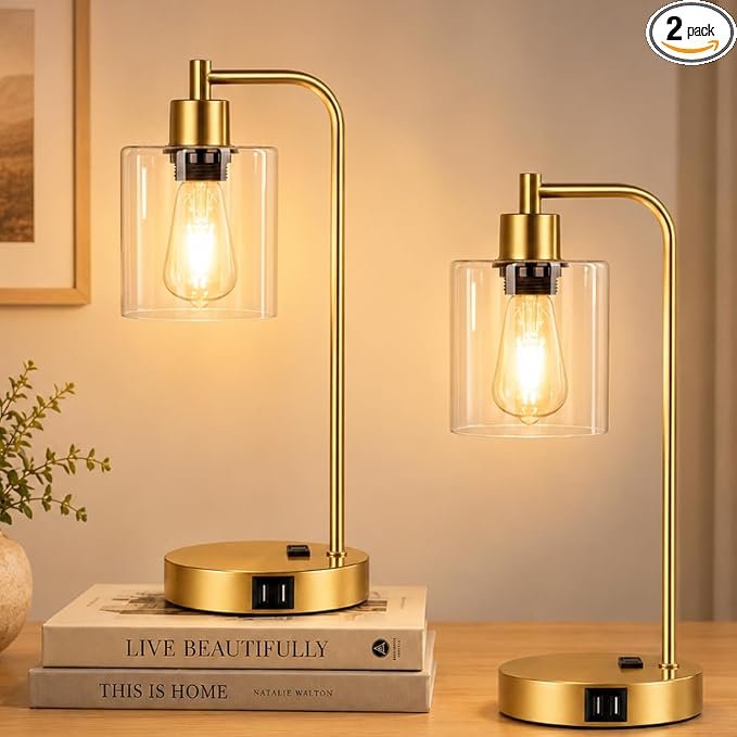 Industrial Touch Control Table Lamps Set of 2 by Nintiue