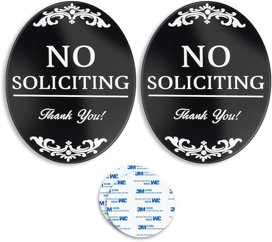 no soliciting sign for front door 4x5 inch No Soliciting Sign for Home Aluminum by DXSIGN