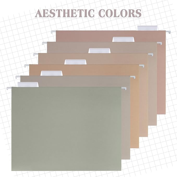 12 Pack Decorative Hanging File Folders, Letter Size - Image 5