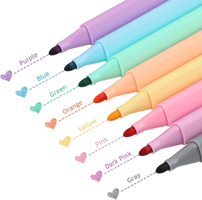 Ddaowanx Dry Erase Markers, Aesthetic Erasable Whiteboard Marker, Gifts by Ddaowanx