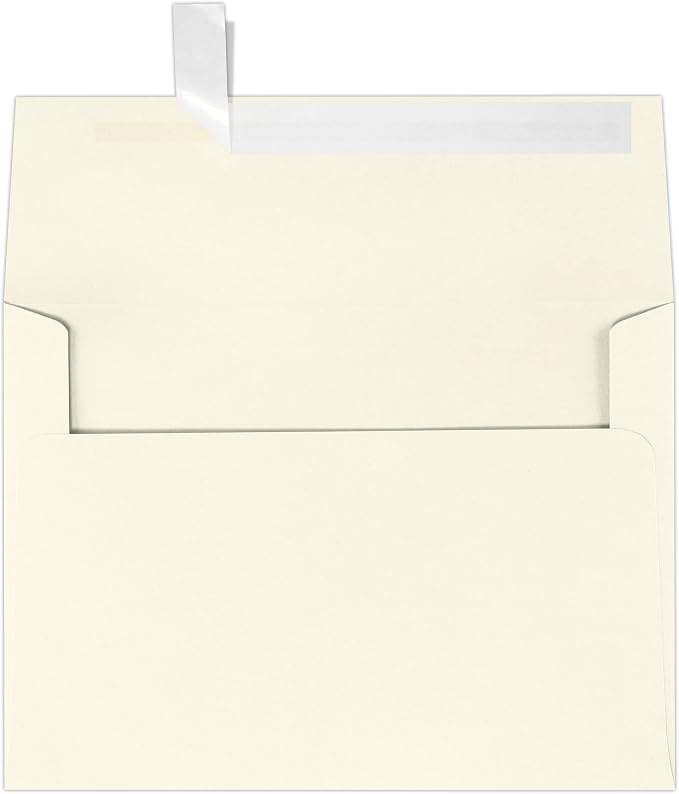 LUXPaper A7 Invitation Envelopes | Peel & Press | 5 1/4" x 7 1/4" | Natural | by LUXPaper