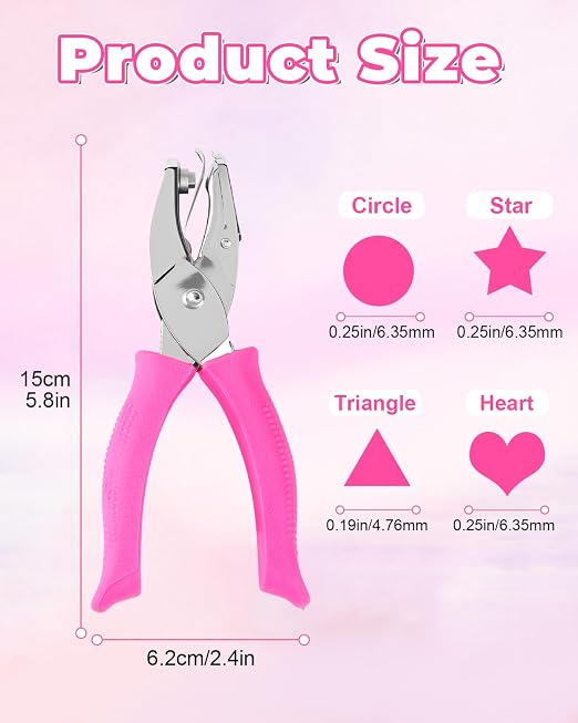 UCEC 4PCS Hole Punch Set for Crafts, Mini Hole Punch - Image 2