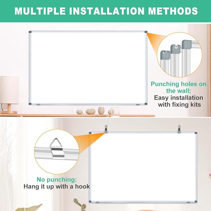 H-Qprobd Large Dry Erase White Board 4' x 3' Magnetic Whiteboard 48"x36" - Image 3