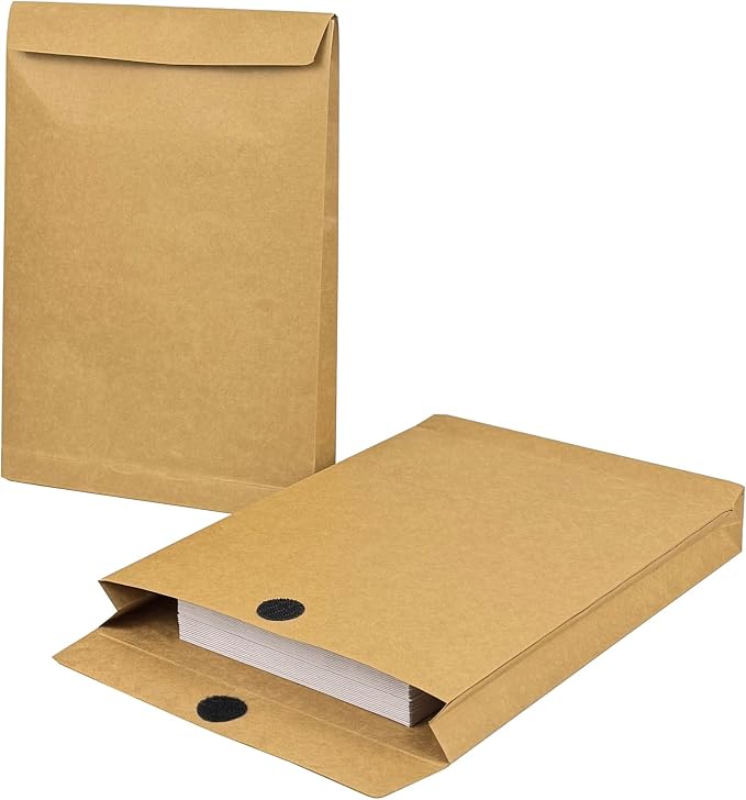 40 Pack Large Expandable Envelopes, 9.3x 13" Big Mailing Envelopes | by NeatHouse