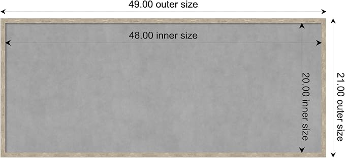 Amanti Art Silver Framed Magnetic Board 21x49 Oversize Vision Board - Image 4