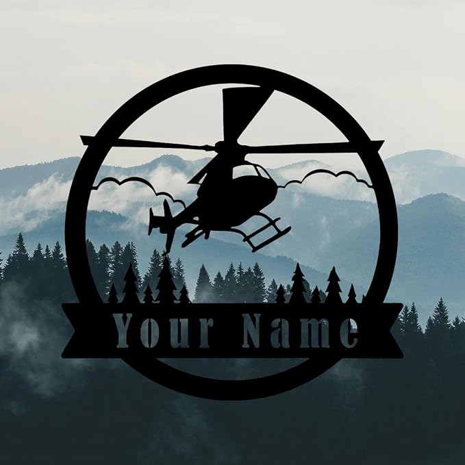 Personalized Metal Airplane Wall Art, Airplane Name Sign, Customized Pilot Name - Image 3