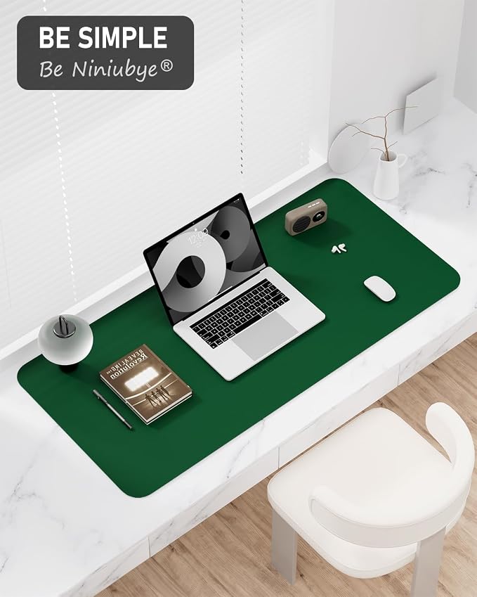Desk Pad, 23.6" x 13.8" PU Leather Non-Slip Desk Mat Large Mouse Pad - Image 7