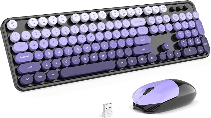 MOFII Wireless Keyboard and Mouse Combo, Full Size 2.4G Plug and Play by MOFII