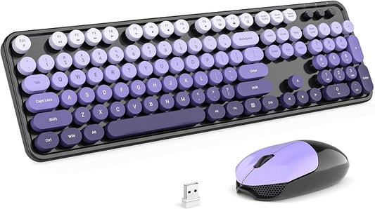 MOFII Wireless Keyboard and Mouse Combo, Full Size 2.4G Plug and Play by MOFII