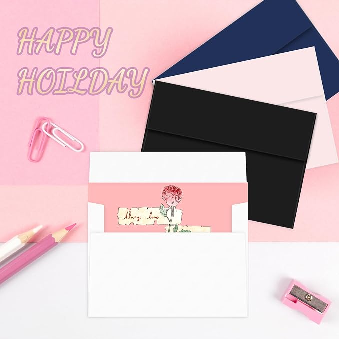 4x6 White Envelopes For Invitation, 4X6 Envelopes for A6 cards, Self Seal - Image 4