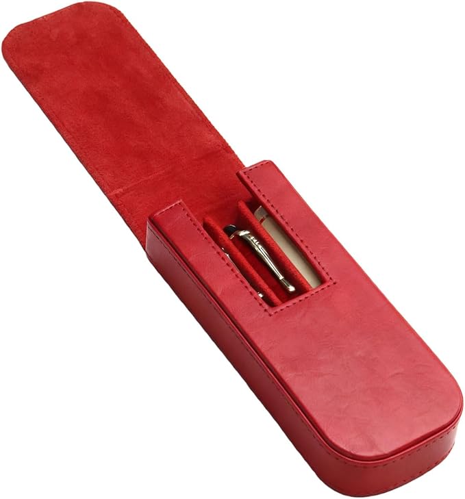 PU Leather Triple Pen Case Pencil Pouch Holder - Image 7