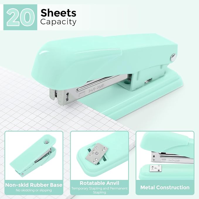 SKYDUE Teal Office Supplies Set - Image 4