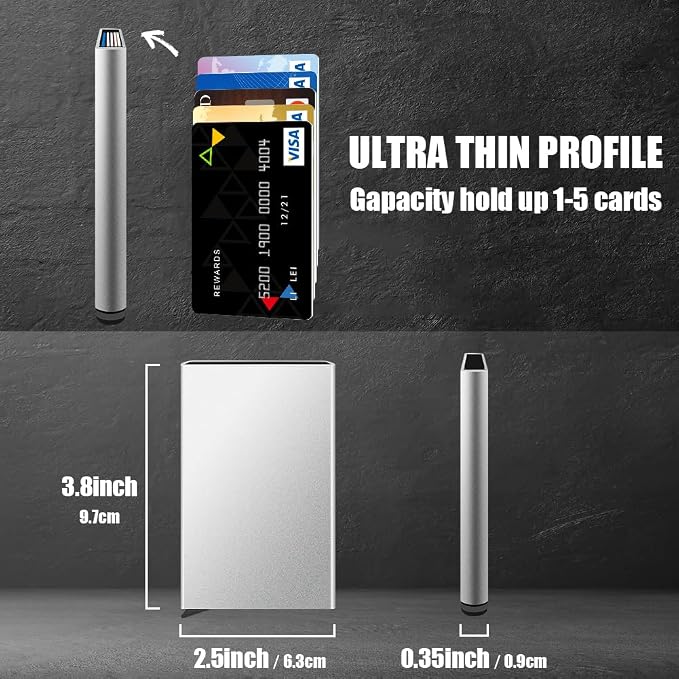 FurArt Slim Minimalist Wallet RFID Credit Card Holder - Image 3
