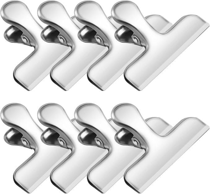 FINDMAG Chip Clip, 8 Pack Stainless Steel Bag Clips, Cute and Heavy Duty Snack by FINDMAG