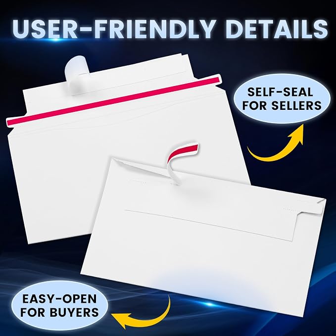 50 Pack Mailer Trading Card Envelopes，7" x 4.35" Trading Card Mailers - Image 6