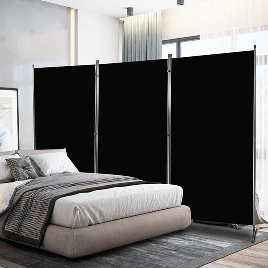 Room Divider 6FT Folding Privacy Screens, 3 Panel Partition Room Dividers by HOMSCREENER