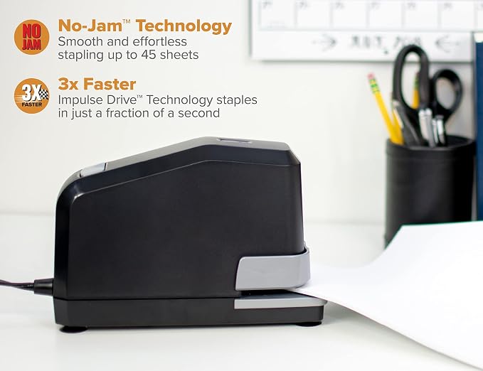 Bostitch Office Impulse Heavy Duty Electric Stapler Value Pack, 45 Sheet - Image 2