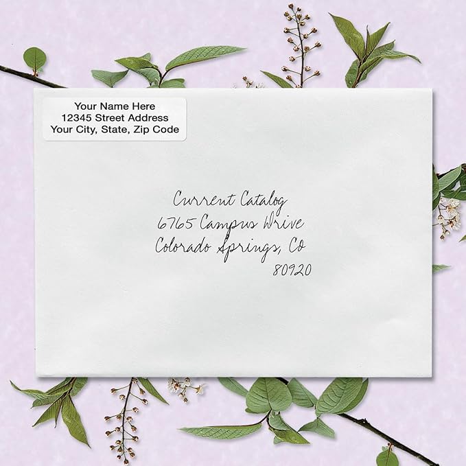 Personalized Return Address Labels, Roll of 500 Gloss White Self-Adhesive - Image 6