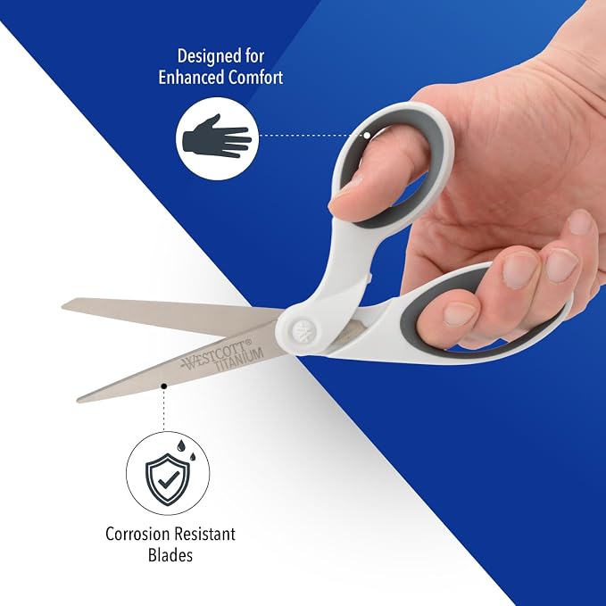Westcott 8" Bent Craft Scissors - Image 3