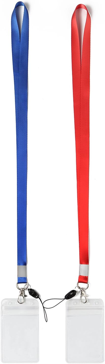YOUOWO 2Pack Blue Red Lanyards - Image 7