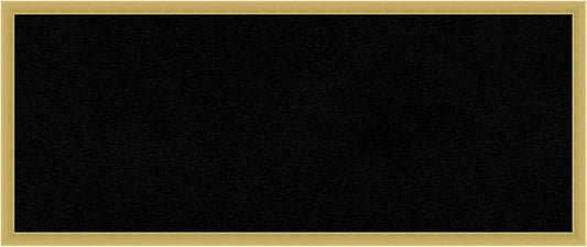 Amanti Art Black Cork Board for Wall, 13x31 Vision Board with Gold Wood Frame, Medium Corkboard Office Decor for Home Organization, Modern Contemporary Corkboard Pinboard to display items for home-DeskLoop Office
