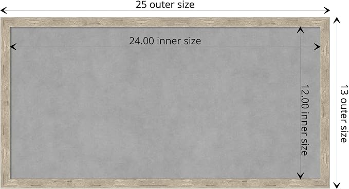 Amanti Art Silver Framed Magnetic Board 13x25 Small Vision Board - Image 4