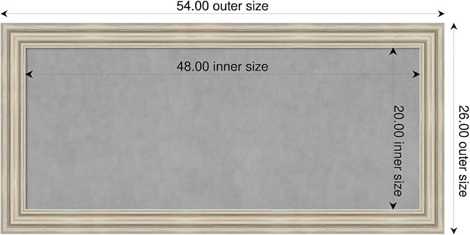 Amanti Art Silver Framed Magnetic Board 26x54 Oversize Vision Board - Image 2