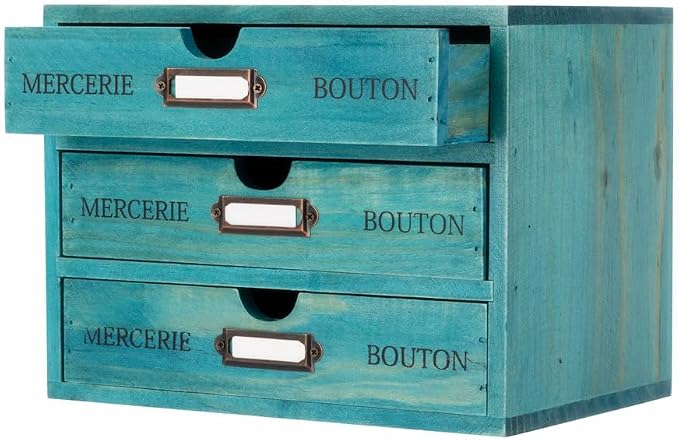 Wooden Storage Box Rustic Desktop Organizer by PACKGILO