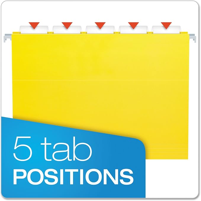 Pendaflex 81606EE Recycled Hanging Folders, Letter Size, 1/5 Cut - Image 5