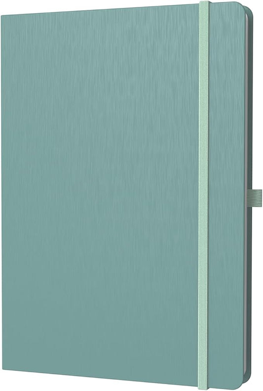A4 Lined Journal Notebook, 8mm Ruled Notepad, Journaling for Writing, Work, School, Travel and Note Taking, Hardcover 160 Pages (80 Sheets) 8.27 x 11.6 inches (Midnight Green)-DeskLoop Office