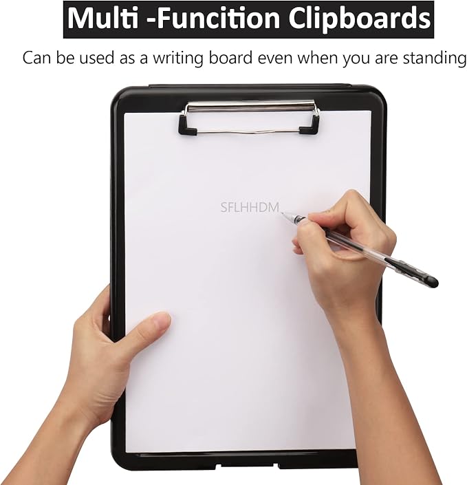 Clipboard with Storage, Storage Clipboard with Clip, Clipboards Foldable - Image 6