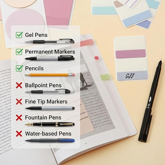 Mr. Pen- Transparent Sticky Notes Set, 1000 Sheets | Transparent Sticky Notes - Image 6