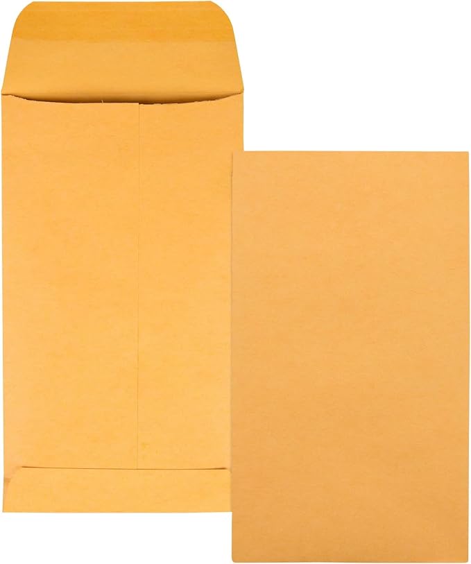 Quality Park #5 1/2 Coin Envelopes, 3 1/8 x 5 1/2, Small Parts, Jewelry & Seed by Quality+Park