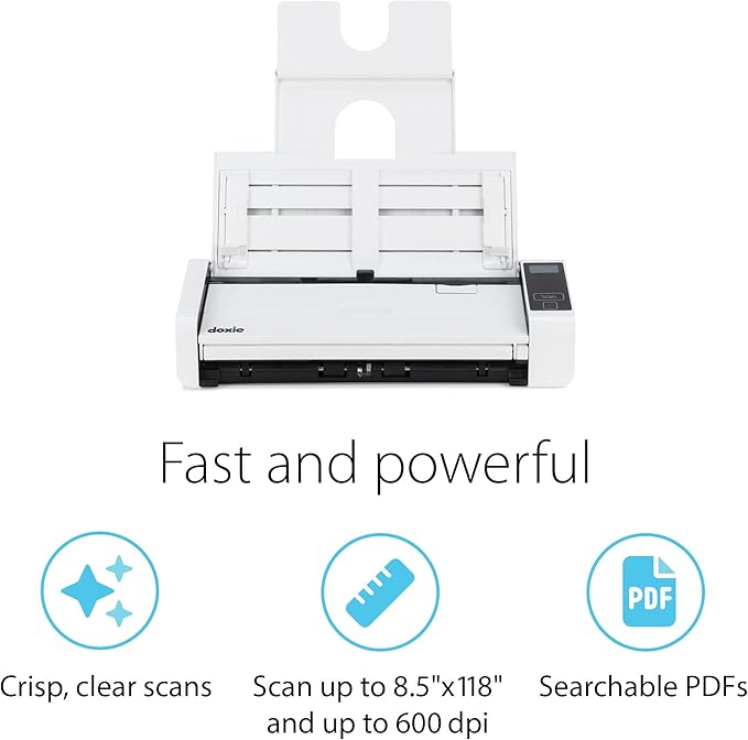 Doxie Pro DX400 - Duplex Document Scanner and Receipt Scanner for Home and Office with Amazing Software for Mac and PC-DeskLoop Office