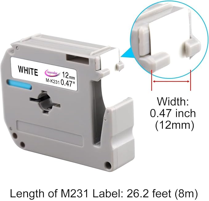 Anycolor 20-Pack M-K231s Label Tape Compatible - Image 3