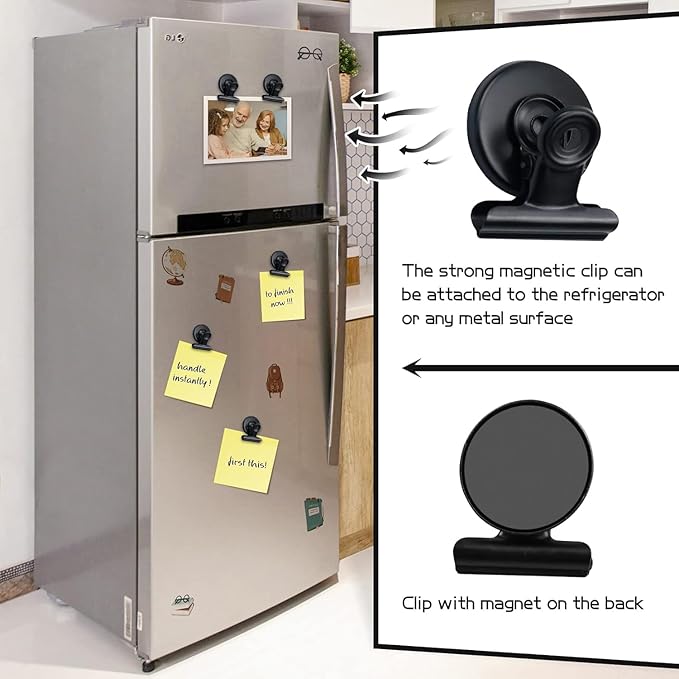 Grtard 50 Pack Magnetic Clips Heavy Duty, Refrigerator Magnets, Strong Magnetic - Image 4