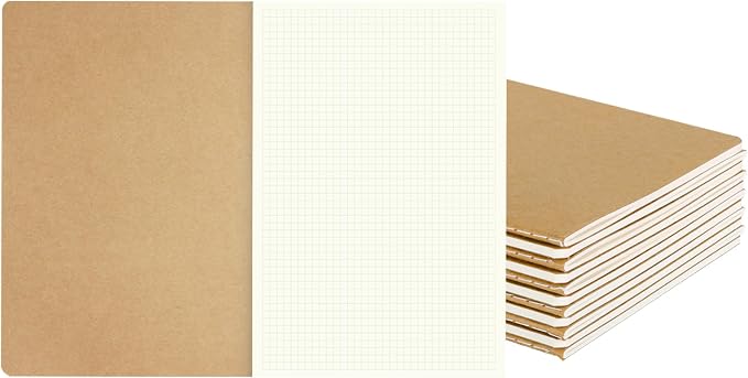 zmybcpack 12 Pack Graph Paper Notebook Journal Notebook Square Grid Paper by zmybcpack