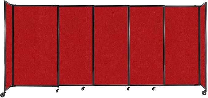 Versare Straightwall Sliding Portable Wall Partition | Freestanding Office by VERSARE