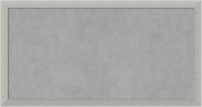Amanti Art Silver Framed Magnetic Board 14x26 Small Vision Board by AmantiArt