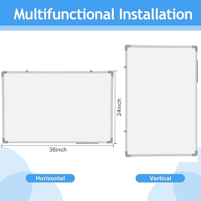 Tinlade 6 Pack Magnetic Dry Erase Whiteboard Message Presentation White Board - Image 5